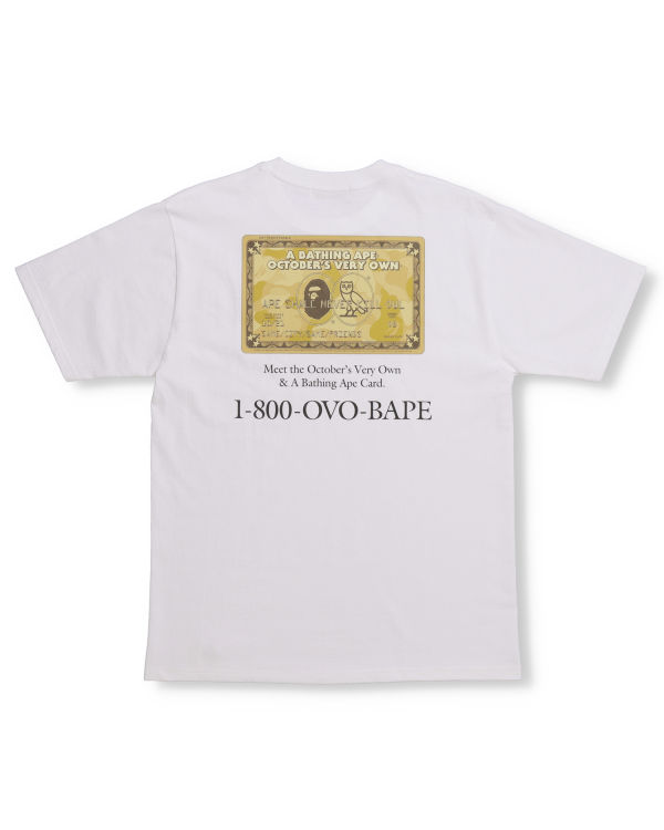 T Shirts Bape X OVO Card Homme Blanche | YGIFW7203