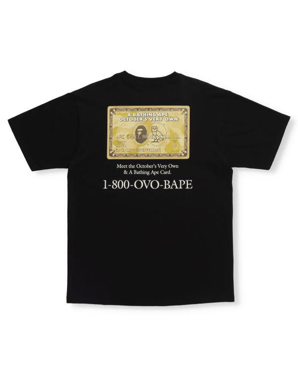 T Shirts Bape X OVO Card Homme Noir | RVLQF6453