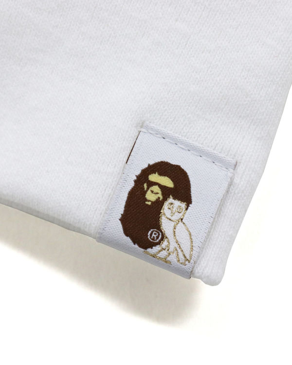 T Shirts Bape X OVO Long Sleeve Homme Blanche | TLKXA2879