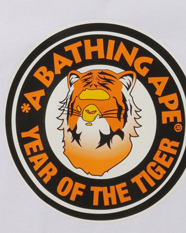 T Shirts Bape Year Of The Tiger Enfant Blanche | NYZCJ2481