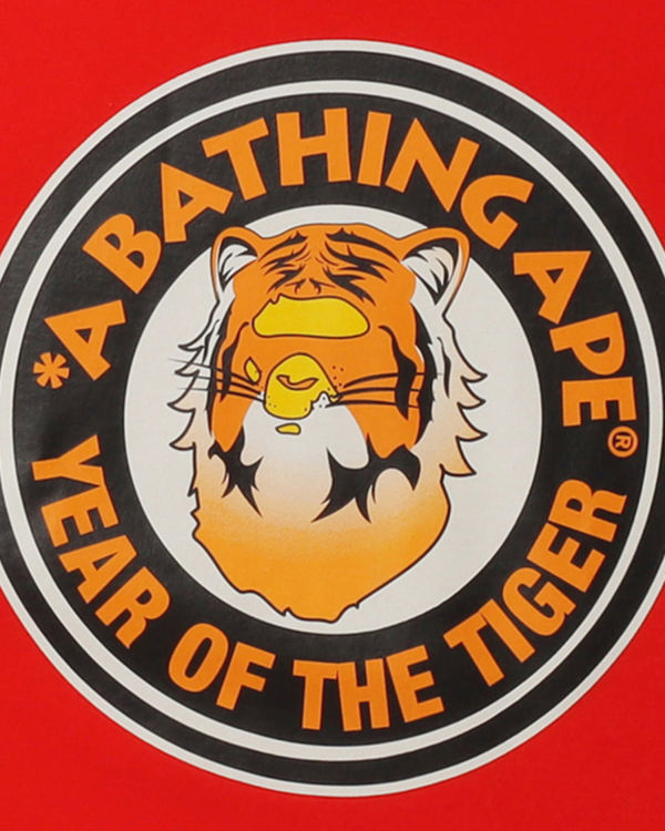 T Shirts Bape Year Of The Tiger Homme Rouge Clair | VYXNW2615