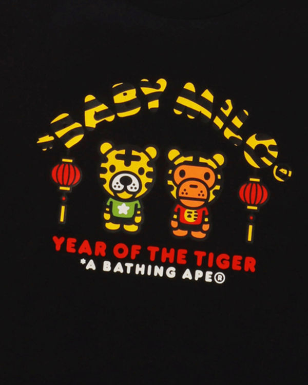 T Shirts Bape Year Of The Tiger Milo Enfant Noir | HZPGD5367