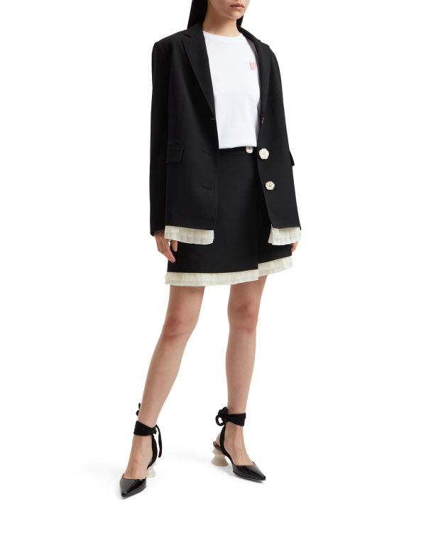 Vestes Bape Buttoned blazer Femme Noir | ZWVKF6452