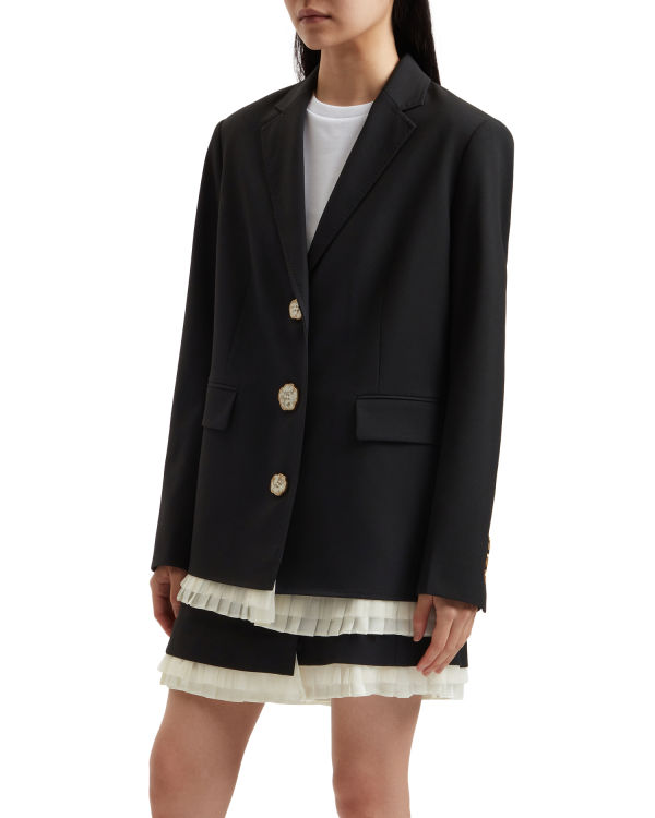 Vestes Bape Buttoned blazer Femme Noir | ZWVKF6452