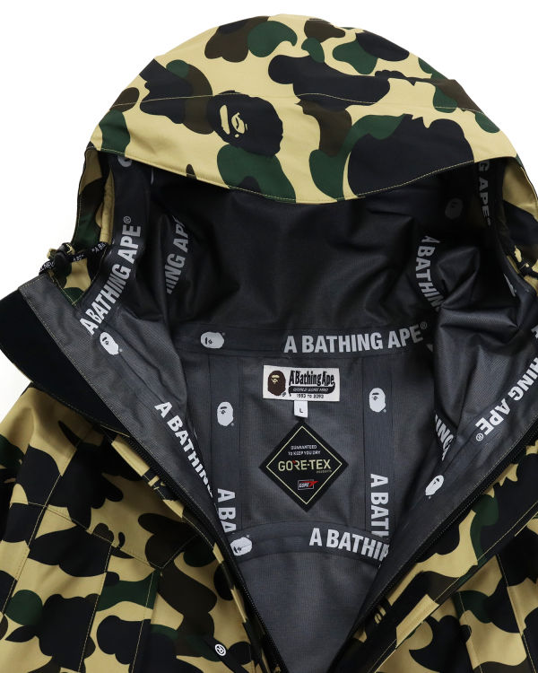 Vestes Bape Gore-Tex 1st Camo Snowboard Homme Jaune | IPHFL4031