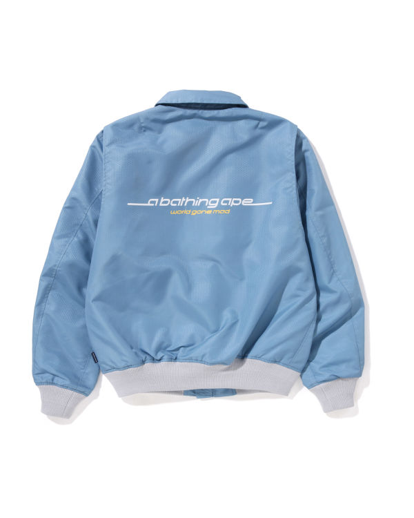 Vestes Bape Honeycomb Ripstop Bomber Homme Bleu Clair | LQUJC0146