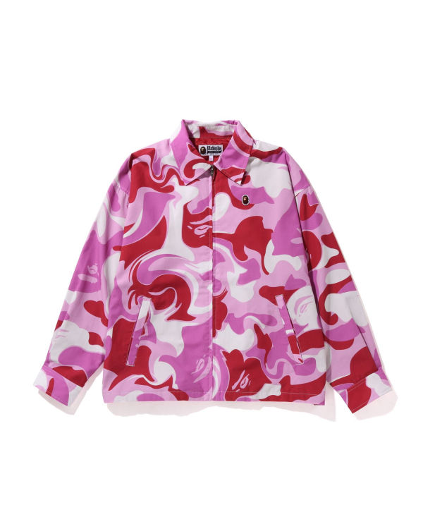 Vestes Bape Marble Camo Oversized Zip Femme Rose | TMVNC5284