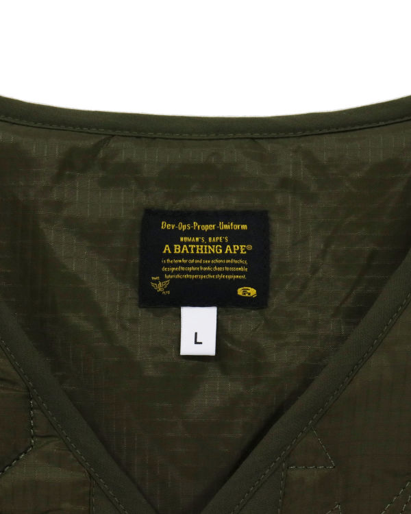 Vestes Bape Military Patch Liner Homme Vert | IQJAV2073