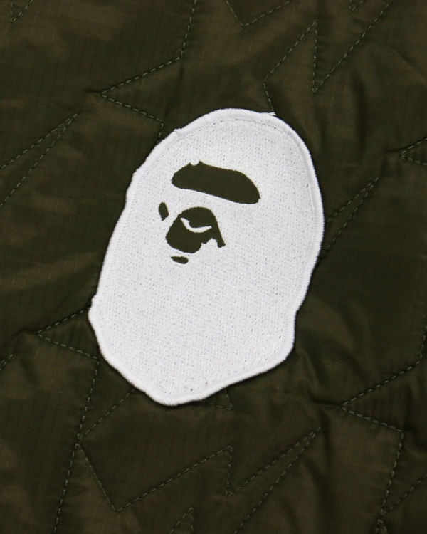 Vestes Bape Military Patch Liner Homme Vert | IQJAV2073