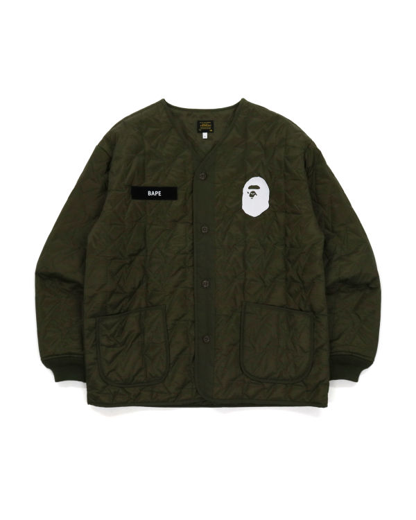 Vestes Bape Military Patch Liner Homme Vert | IQJAV2073