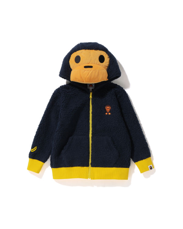 Vestes Bape Milo Boa Plush Enfant Bleu | JOYDA6524