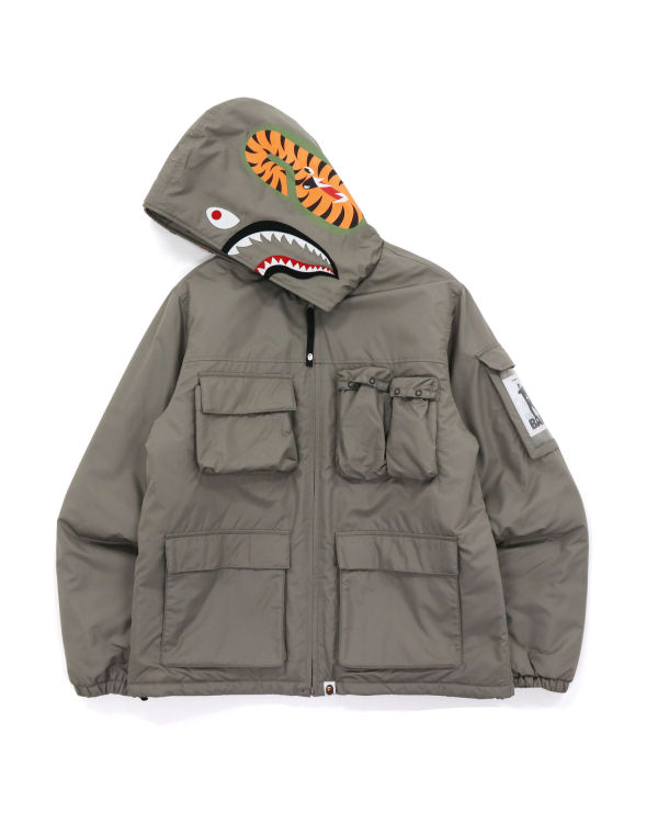 Vestes Bape Mulit Pocket Shark Homme Grise | XFEOU9683