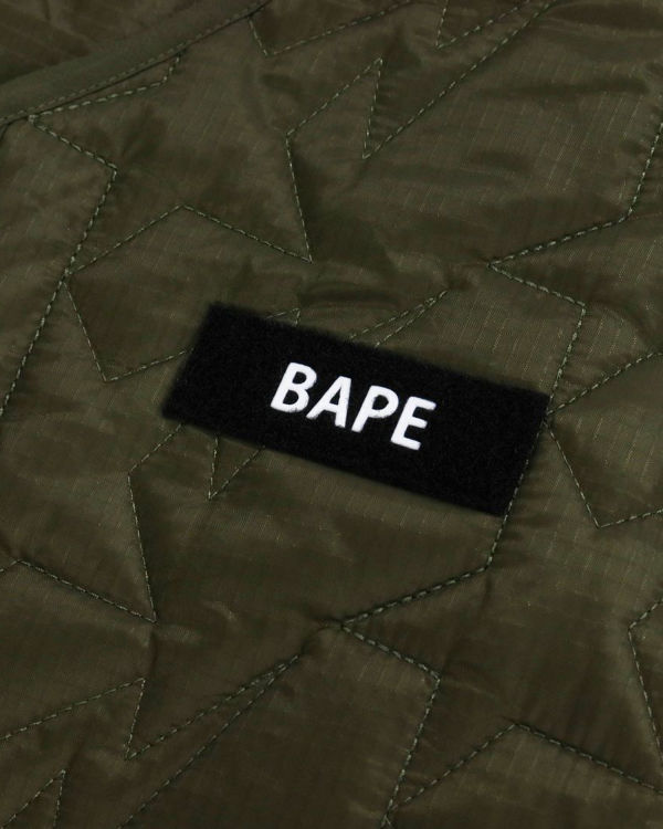 Vestes Bape Multi Patch STA Matelassé Enfant Vert | ACWSE9548