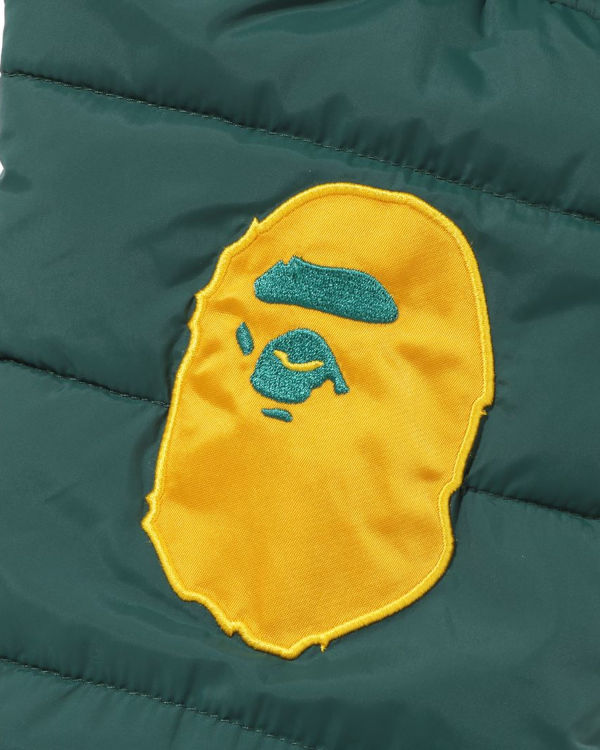 Vestes Bape Patch Rembourré Enfant Vert | BRHDP9426