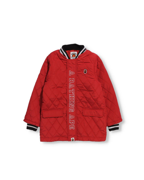 Vestes Bape Quilting Enfant Rouge Clair | UESHL9283