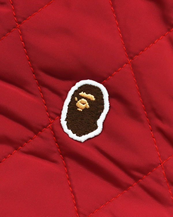 Vestes Bape Quilting Enfant Rouge Clair | UESHL9283