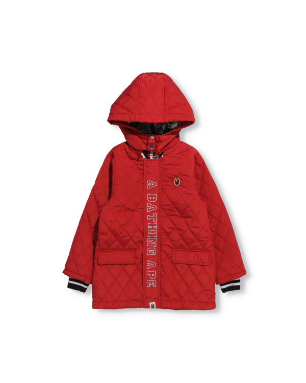 Vestes Bape Quilting Enfant Rouge Clair | UESHL9283