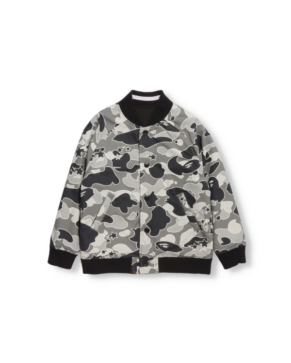 Vestes Bape STA Camo Milo Reversible Enfant Noir | GMQWF7582