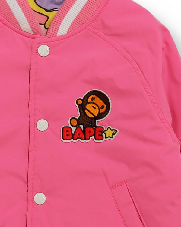 Vestes Bape STA Camo Milo Reversible Enfant Rose | ZWTQJ1493