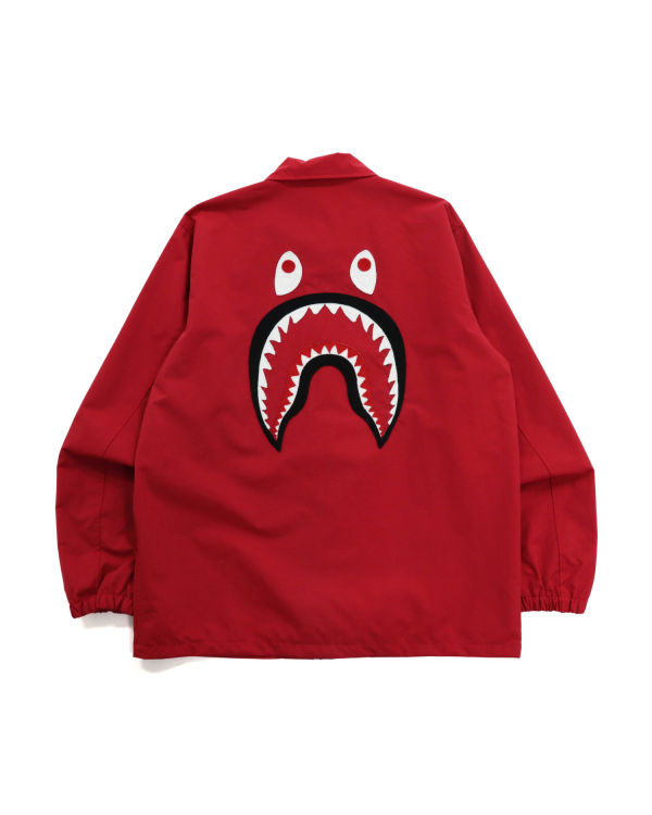 Vestes Bape Shark Coach Homme Rouge Clair | FCMNT4869