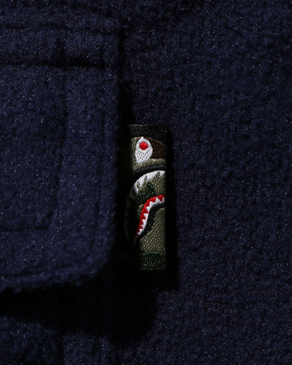 Vestes Bape Shark Patch Enfant Bleu | PWVHY8045