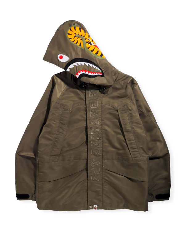 Vestes Bape Shark Snowboard Homme Vert | GJCIY4596