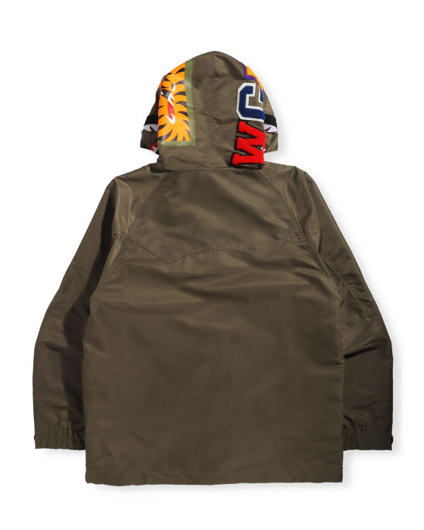 Vestes Bape Shark Snowboard Homme Vert | GJCIY4596