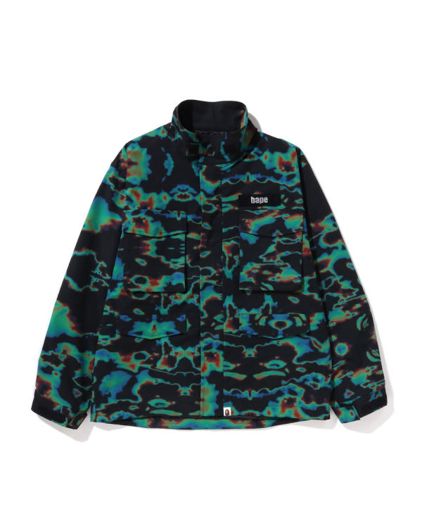 Vestes Bape Thermography Loose Fit M-65 Homme Noir | IHSYO8621