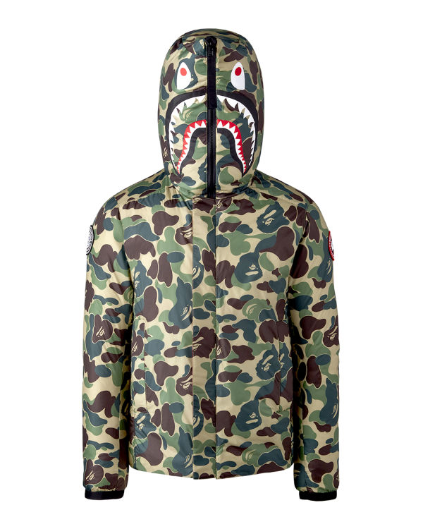 Vestes Bape X Canada Goose X Concepts ABC Camo Crofton Shark Encapuchonné Light Homme Vert | PUYSI0278