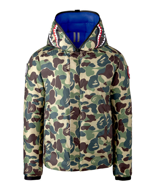 Vestes Bape X Canada Goose X Concepts ABC Camo Crofton Shark Encapuchonné Light Homme Vert | PUYSI0278