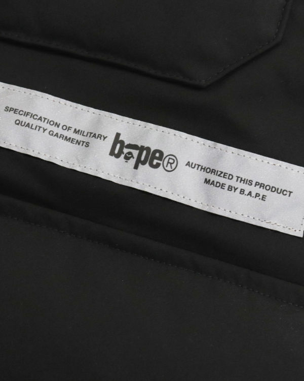 Vestes Décontractées Bape Loose Fit Long Homme Noir | SMWJN0879