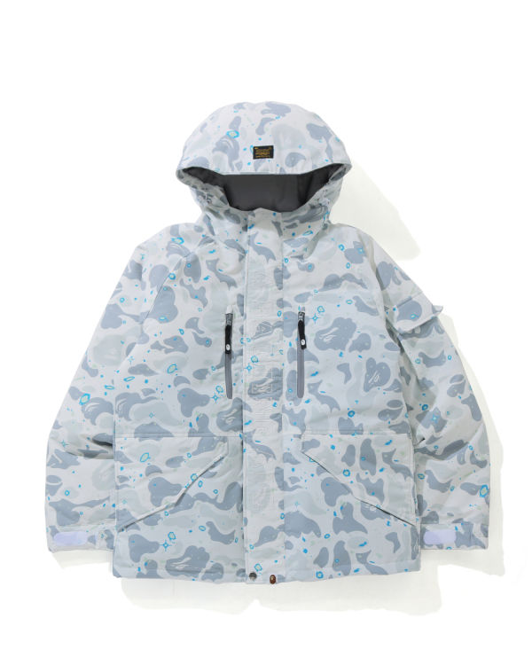 Vestes Décontractées Bape Space Camo Military Loose Fit Homme Blanche | BTDCU5170